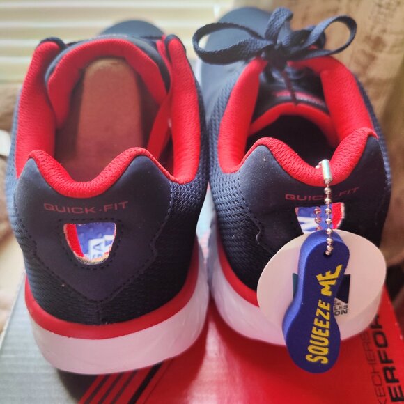 Skechers performance Go Run men sneakers Blue/ Red - Picture 5 of 6